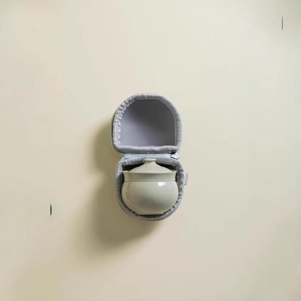 Merchandise Tea Set Travel Portable Express Cup Outdoor Double Tea Maker Ceramic Couple Cup Travel Teacup