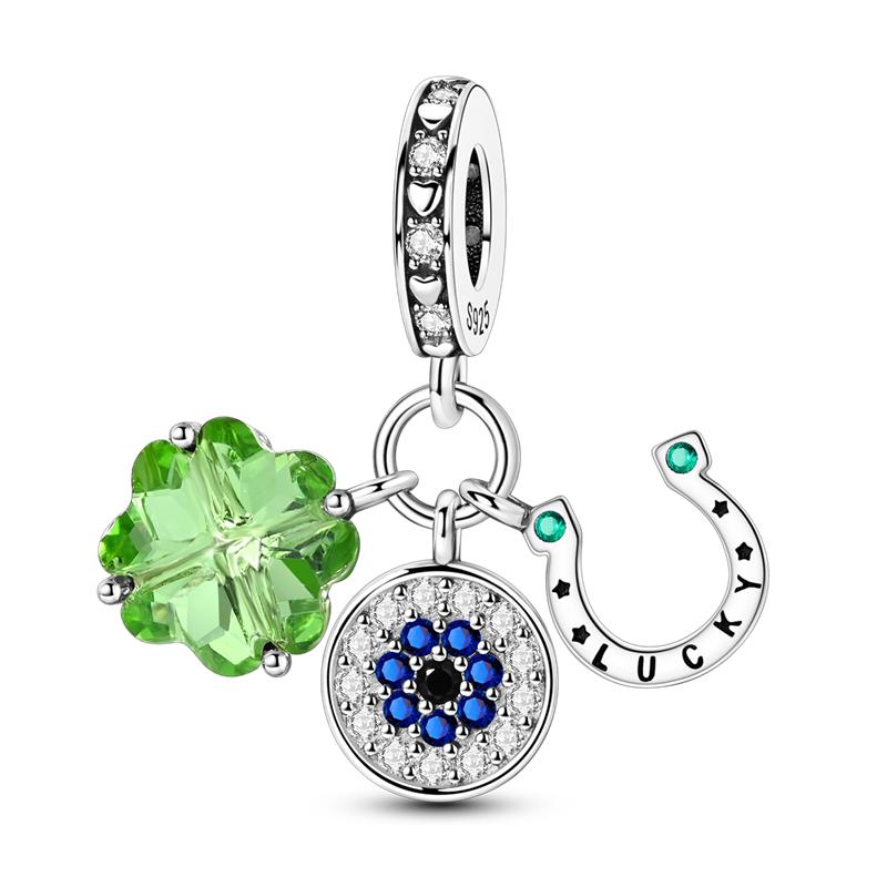 copper Colorful Charm Bead Charms Bead Sparkling Inlaid Zirconium Pendants Compatible With Authentic Accessories Bracelets Jewellery Gift