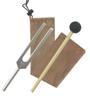 HappyHome Tuning Fork 528Hz Tuner and Rubber Mallet Set for Healing and Purification