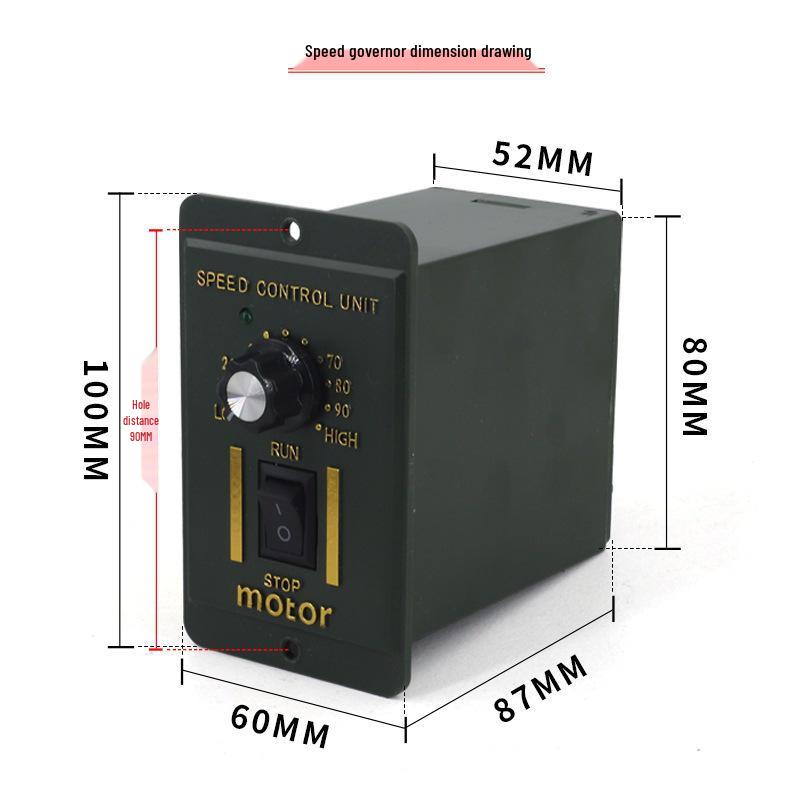 Регулятор скорости AC-двигателя US-52, Редуктор скорости 220 В, Совместим с двигателями 25 Вт/40 Вт/60 Вт/90 Вт/120 Вт/250 Вт.