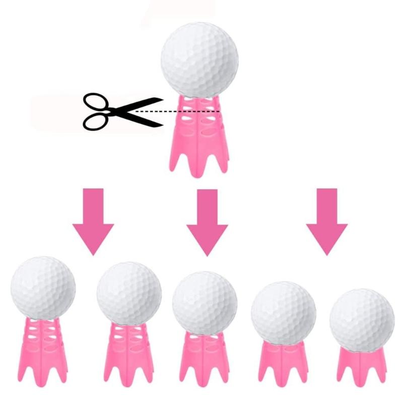 10Pcs Golf Simulator Tees Indoor Golf Tees Golf Mat Tees for Winter Turfs and Driving Range, Pack of 5 Tall and 5 Small