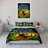 "Enchanted Stag's Fiery Realm" Bedding sets Duvet covers Pillowcases(1* Duvet Cover 2* Pillowcases without duvet insert)