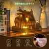 FUNPOLA 3D Деревянная модель DIY для сборки деревенской хижины со светодиодами, развивающая игрушка для взрослых и подарок, 251 деталь. Идеально подходит для дней рождения, взрослых и детей