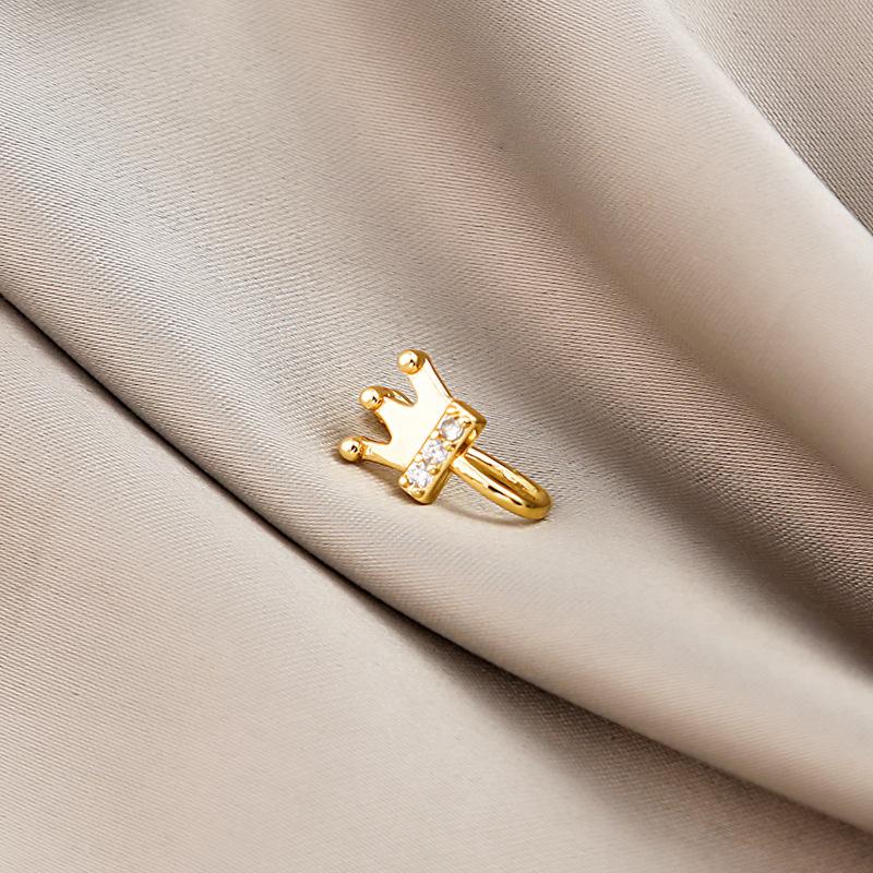 Украшения для тела с клипсами 1 шт., носовое кольцо в форме сердца и звезды, подарок, медная клипса для носа и ушей, поддельный пирсинг