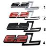 2pcs/lot 3D ABS 6.2L Emblem Badge Car Side Fender NamePlate Stickers