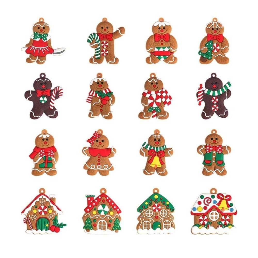DIY Craft Gingerbread Man Ornaments Cute Gingerbread Christmas Decor  Indoor Decorations