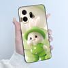 Для чехла TCL NxtPaper 70 Pro Роскошный Милый Кролик с Сердечком Забавный Мягкий Черный ТПУ Силиконовый Чехол для Телефона Для TCL NxtPaper70 Pro Задняя Крышка