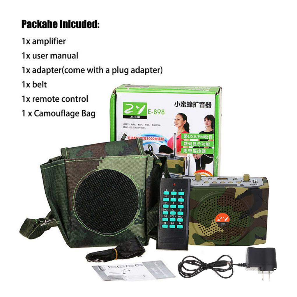 38 Вт динамики, звуковой плеер, электронный манок для птиц, многоцелевой усилитель, износостойкий комплект пульта дистанционного управления