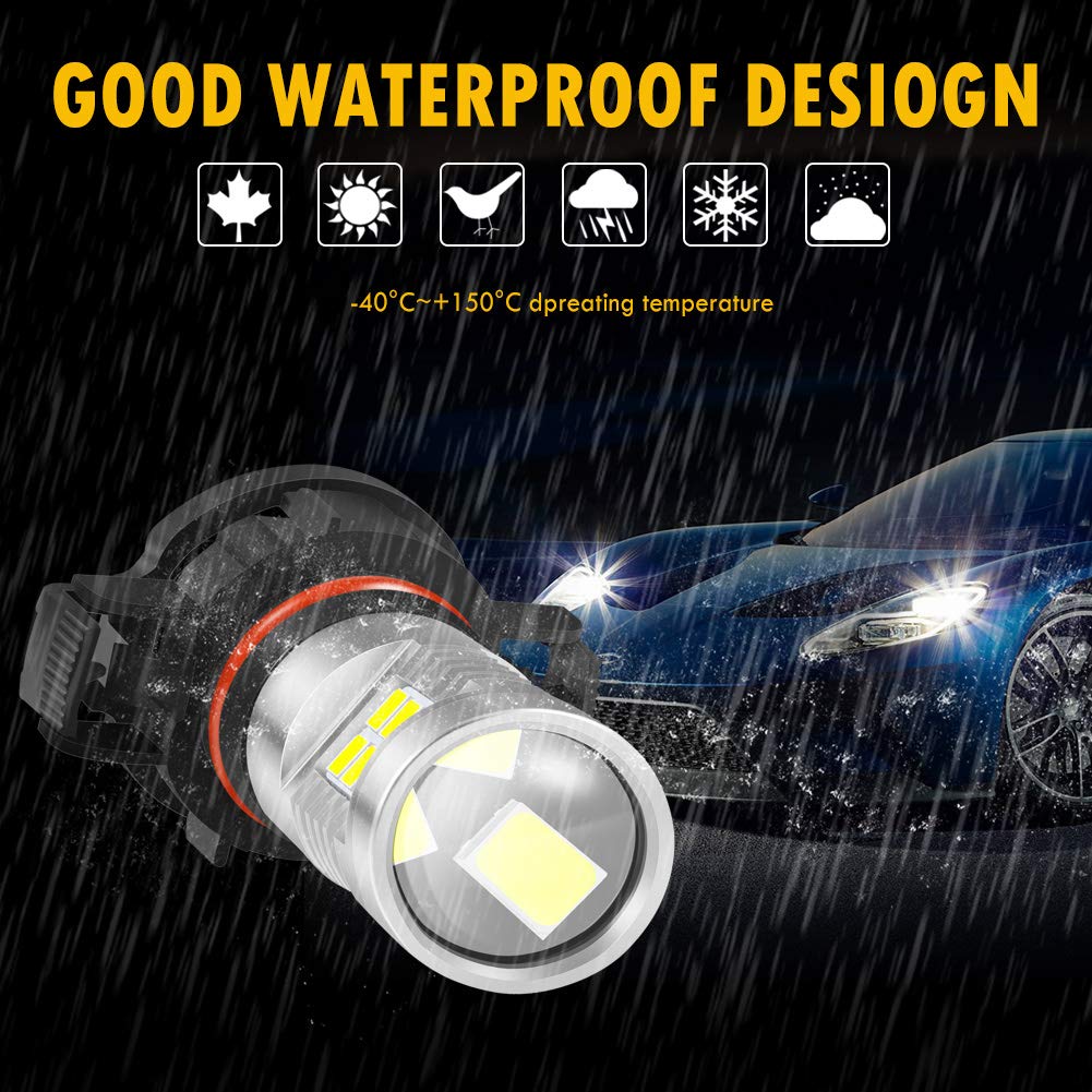 KATUR PSX24W светодиодные противотуманные фары макс. 80 Вт высокая светоотдача 2000 люмен 6500 К ксеноновый белый 12 В-24 В (Набор из 2)