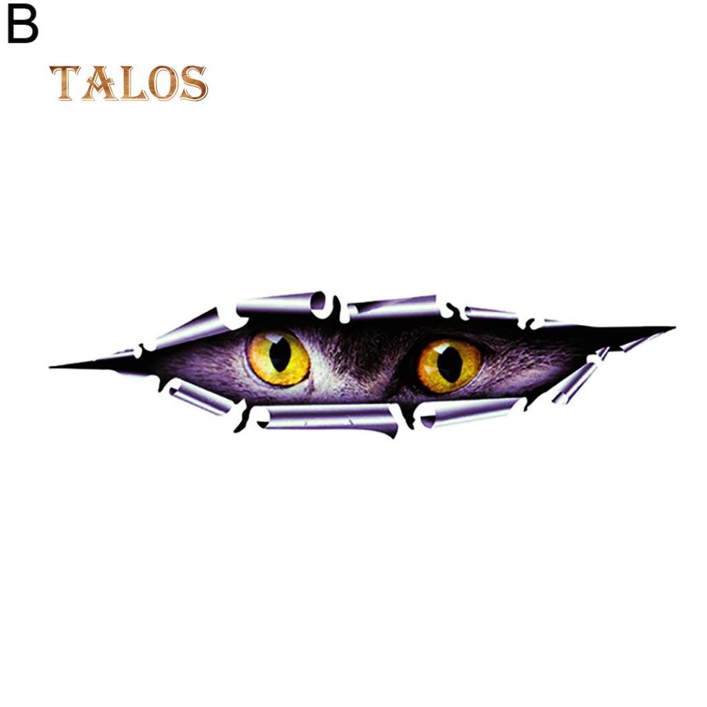 Funny Car Sticker 3D Peeking Animal Voyeur Reflective PET Decal Styling Decor Car's Goodsti