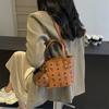 Осень новая мода овощная корзина хозяйственная сумка портативная на плечо через плечо женская сумка