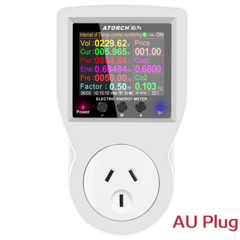 Corui Tuya Wi-Fi Smart Plug цифровой ваттметр измеритель мощности 220 В переменного тока розетка потребления электроэнергии для Alexa Google Home Smart Life