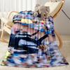 Football Player Action Blanket Durable Comfort Great for Office Bedding Couch Four Seasons Multipurpose Stylish Decor
