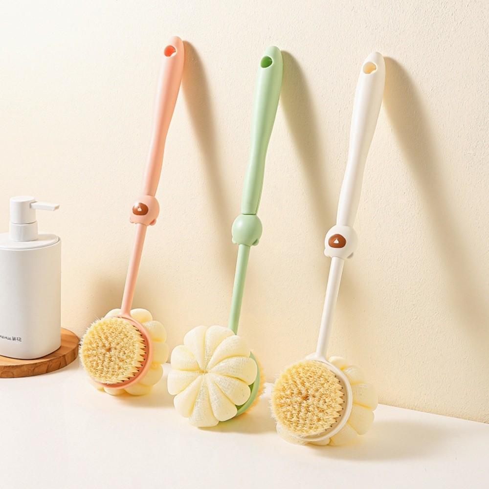 Long Handle Shower Brush Soft Bristles Back Scrubber Bath Supplies Skin Cleaning Tools Home