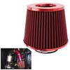 Универсальный 76мм Воздушный фильтр Тип гриба Воздушный фильтр Регулируемый, Повышенная эффективность впуска, Автомобиль Красный