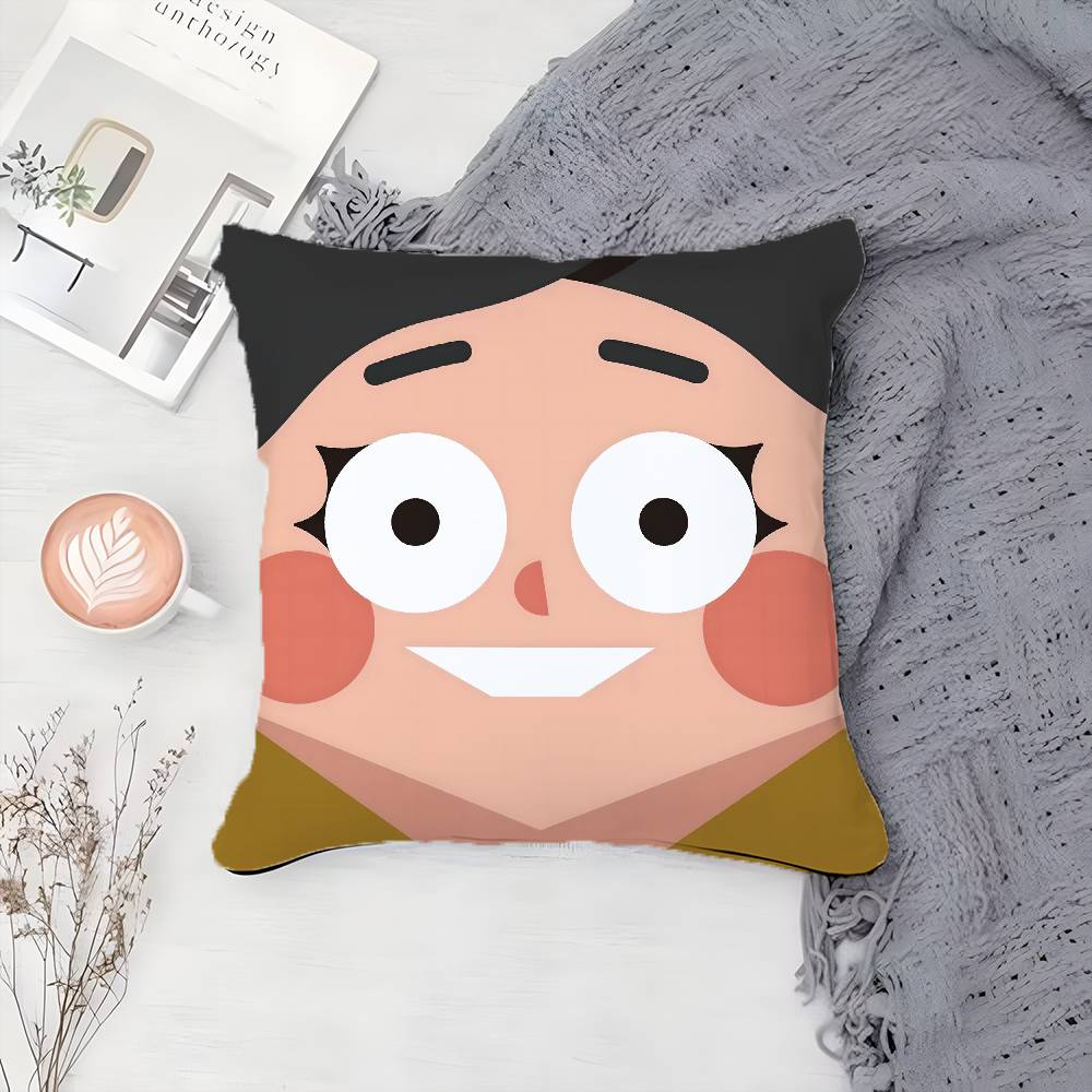Милый Смешной Абстрактный Персонаж Аватар Наволочка с Принтом Наволочка Гостиная Диван Подушка Чехол Декор Комнаты Спальни