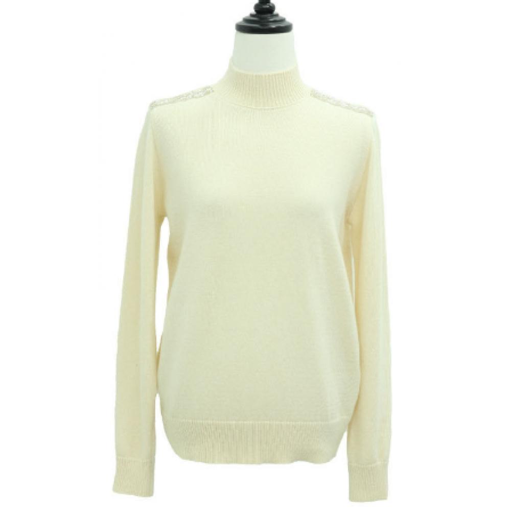 Shiz Madam Half Polo Knit With Roy Jewel Strap T57419