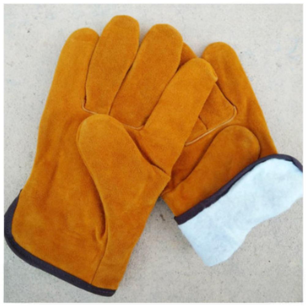Длинные перчатки из воловьей кожи для электросварки, перчатки для сварки, теплоизоляции, защиты труда на сталелитейном заводе