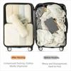 5Pcs Compression Luggage Organizer Packing Cubes Mesh Surface Clothes Storage Bag  Dormitory