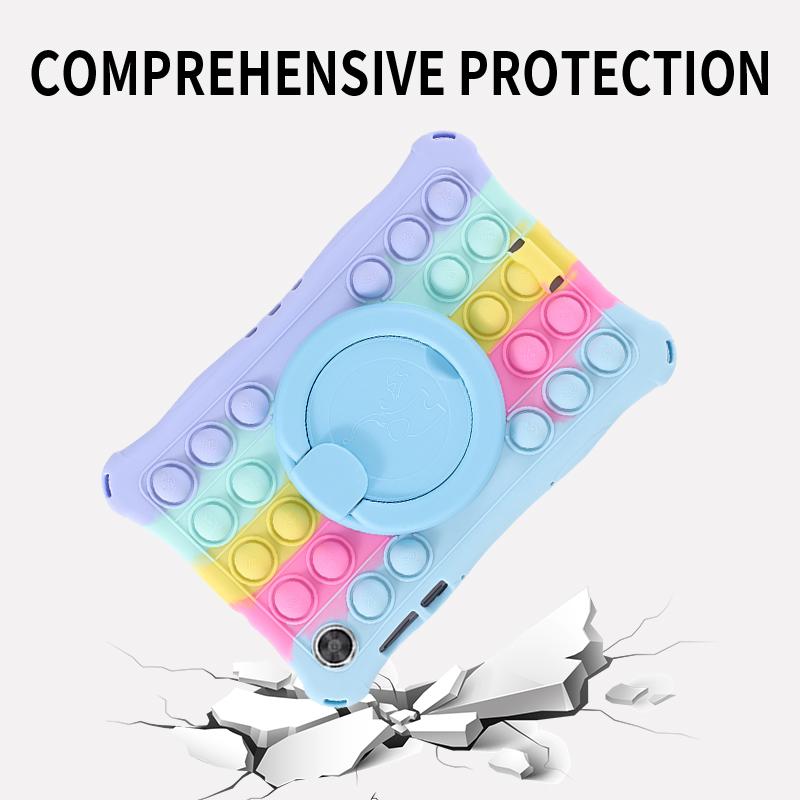 Чехол для планшета Lenovo Tab M10 FHD Plus 10,3 TB-X606F/X, детский силиконовый чехол с вращающейся подставкой для Lenovo M10 2nd X306F/X, чехол