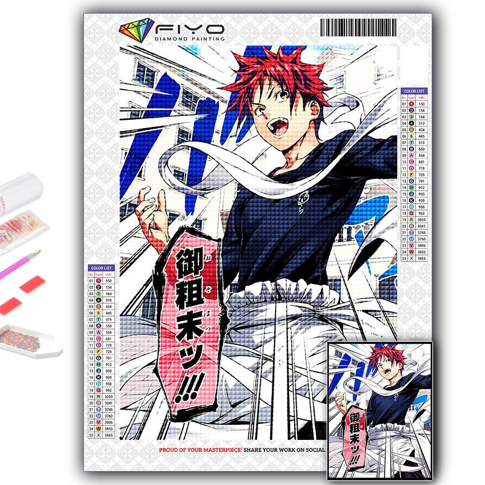 5D DIY Алмазная картина вышивка крестом аниме Shokugeki no Soma Алмазная вышивка мозаика настенное искусство украшение дома