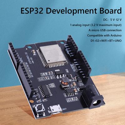ESP32 для Wemos D1 Mini для Arduino UNO R3 D1 R32 WIFI Bluetooth-совместимая плата разработки DC 5V-12V CH340 4M память одна