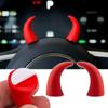 2Pcs Creative Car Steering Wheel Devil's Corner Decoration Small Devil Horn Dashboard Motorcycle Helmet Stickers Car Ornaments