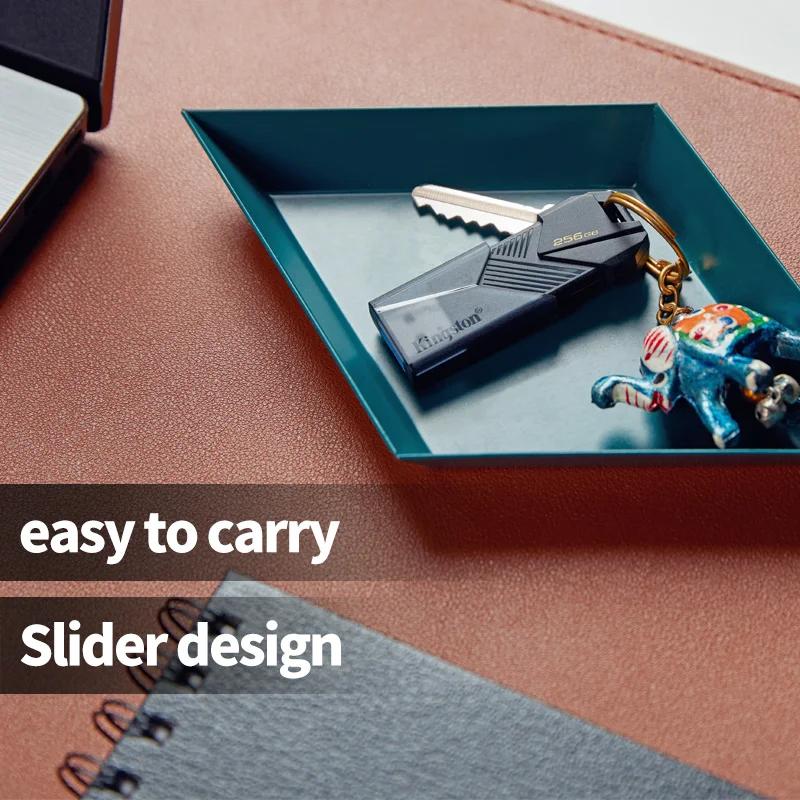 Kingston 256G USB 3.2 Gen1 DTXON флэш-накопитель PenDrives USB-память для компьютера 64 ГБ/128 ГБ/256 ГБ USB-накопитель с слайдером дизайна Стильный и портативный