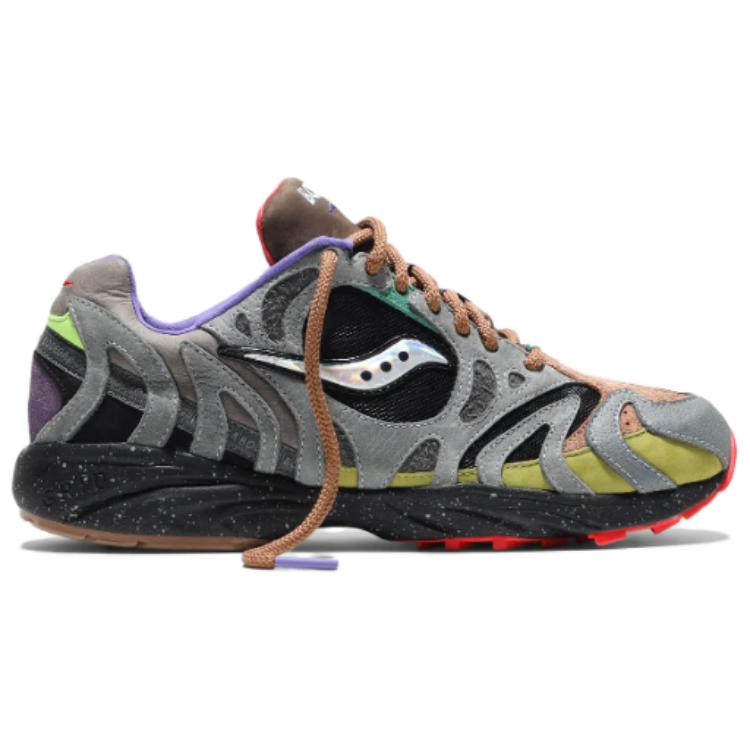 Bodega x Saucony Grid Azura 2000 Нескользящие Устойчивые к истиранию Низкие Беговые Кроссовки Унисекс Серый S70523-1