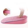 Women's Invisible Heightening Half Pad Massage Soft Inner Heightening Sports Shoes White Shoes Canvas Shoes Heel Pad