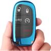 Tukellen For Jeep Dodge Key Fob Cover Premium Soft Full Protection Key Case Shell Compatible With Jeep Grand Cherokee Wrangler Compass Cherokee