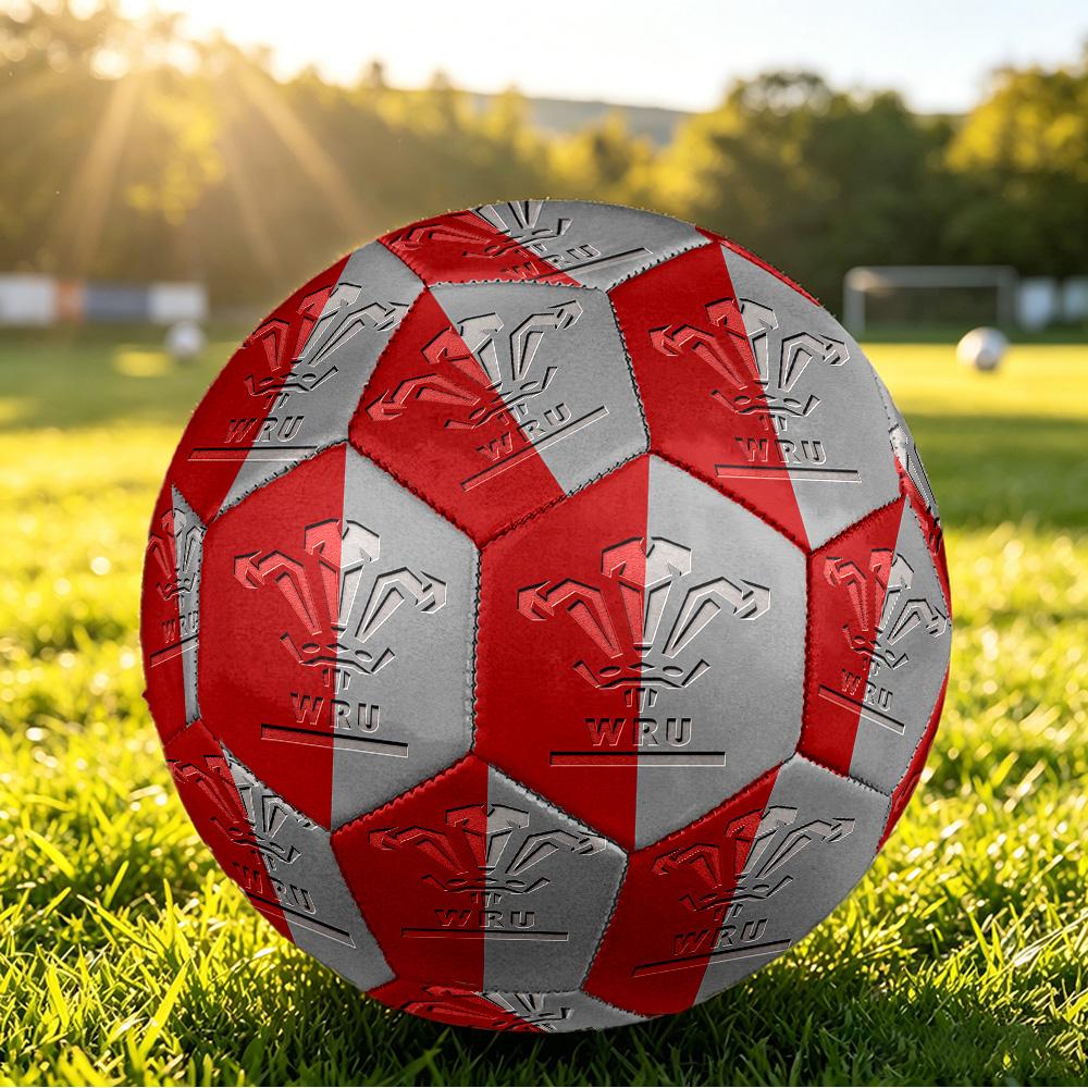 Wales Rugby Size 5 Sports Training Ball Shock Absorbing Durable Ball For Match Daily Practice Outdoor Activities