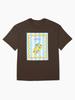 Peppino di Capri Capri Sicily Italian La Dolce Vita Style Summer Beachy Coastal Blue Stripes Design Oversized T-Shirt