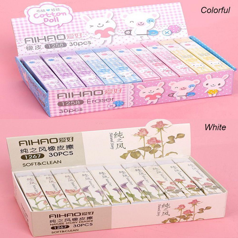 Kids Novelty Writing Drawing Erasers School Office Supplies Long Strip Eraser Stationery Tools