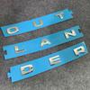 Mitsubishi Outlander 3rd Generation GN0W Type PHEV 2023 - 3D ABS Car Sticker Emblem Badge Logo OUTLANDER Emblem (Silver)