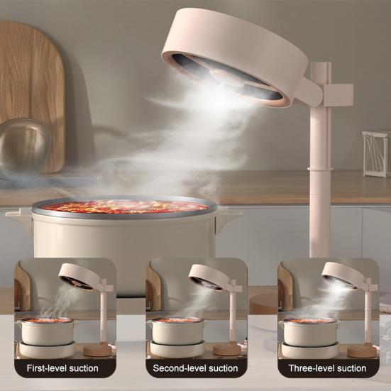 Маленькая вытяжка-очиститель воздуха, тихий портативный настольный очиститель воздуха с 5-слойным фильтром с активированным углем, регулируемая 3-скоростная, удалитель дыма и запаха