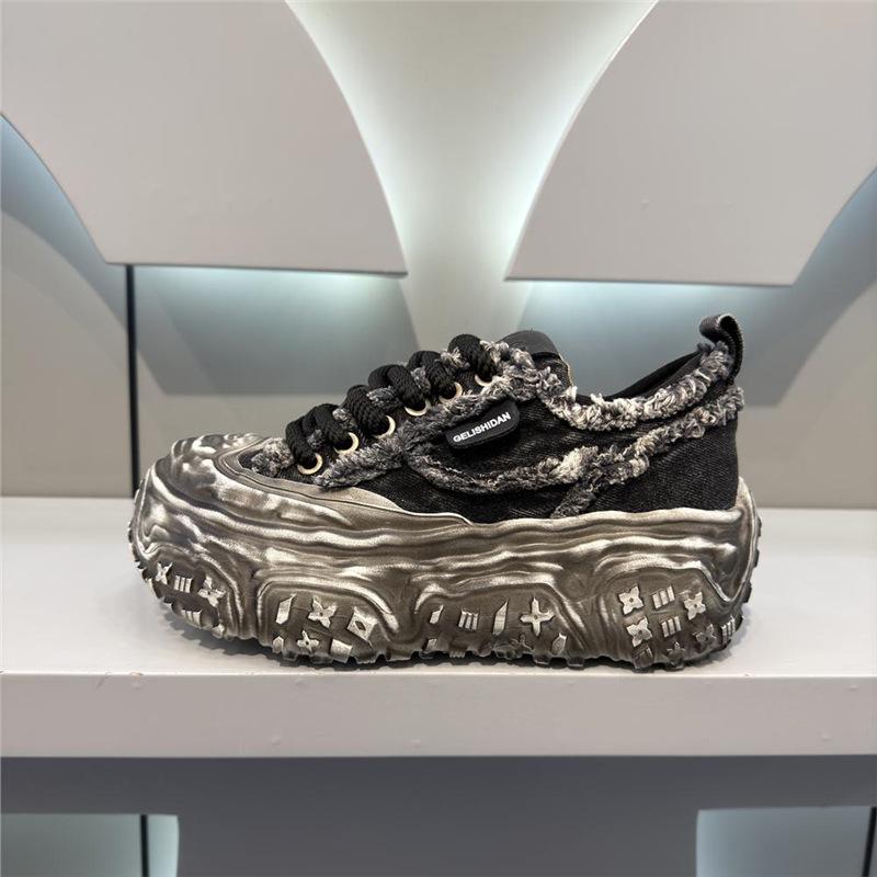 Shoes Men'S Tide Spring Cloth Platform Sports Shoes Super Fire Casual Men'S Shoes