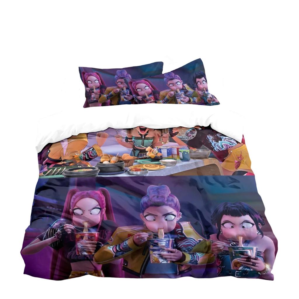 Three Piece Duvet Cover With Digital Printing Kit, Brushed Pillowcase, Duvet Cover