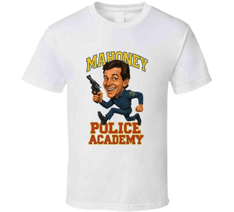 Police Acadamy Mahoney 80s Comedy Retro Movie Caricature Unisex T-shirt