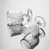 Изысканный Винтажный Гравированный Стеклянный Бокал для Ликера/Вина - На Высокой Ножке, Одноразовый, Высокоценный Мини-Бокал