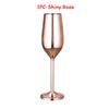 2Pcs Wine Party Champagne Coupes Cocktail Glass Champagne Flutes Wine Cup Goblet Plating Beer Rose Gold Glass Whiskey Cups