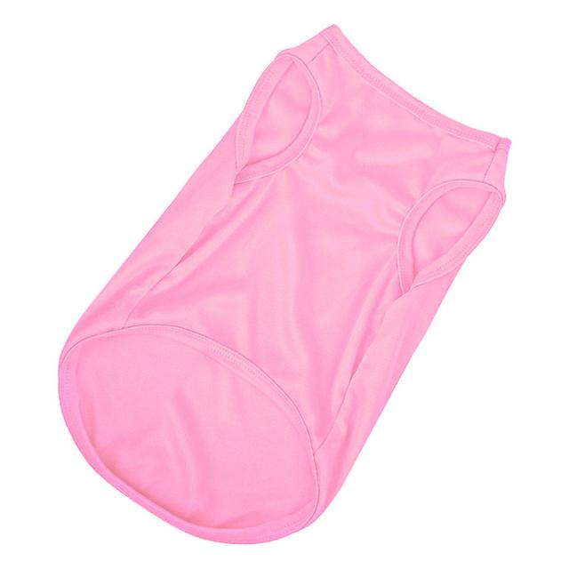 XS-XXL Летняя футболка из чистого хлопка для щенков, мягкая однотонная майка для собак, футболки с рисунком кошек для маленьких, средних и больших собак