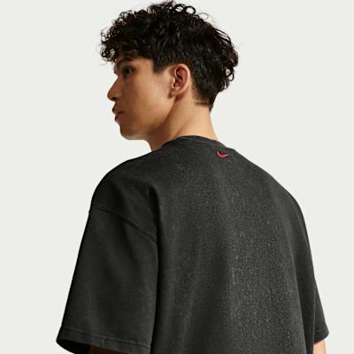 Nike Sportswear T Shirts Men's Black Crew Neck Moderate