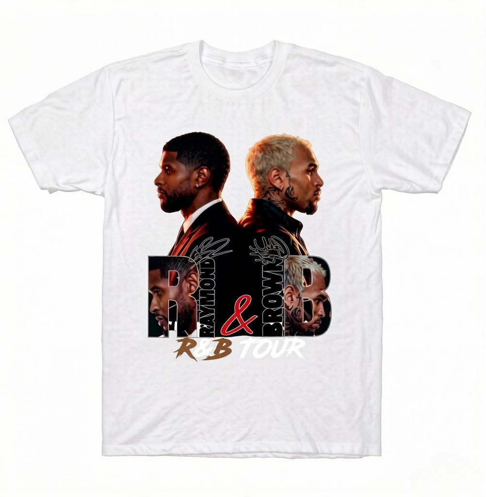 Chris Brown UthernRaymond Brown RB Tour Graphic Unisexs Printed Tshirt Unisex Shortsleeved st Century Tshirt