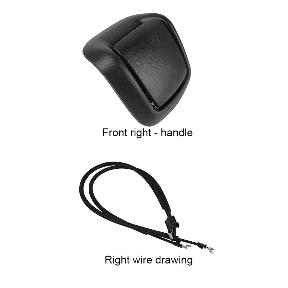 For Ford Fiesta MK5 MK6 3 Door 2001-2008 Fusion 2001-2012 Front Left Right Hand Seat Adjuster Tilt Handle Cover+Cable Release