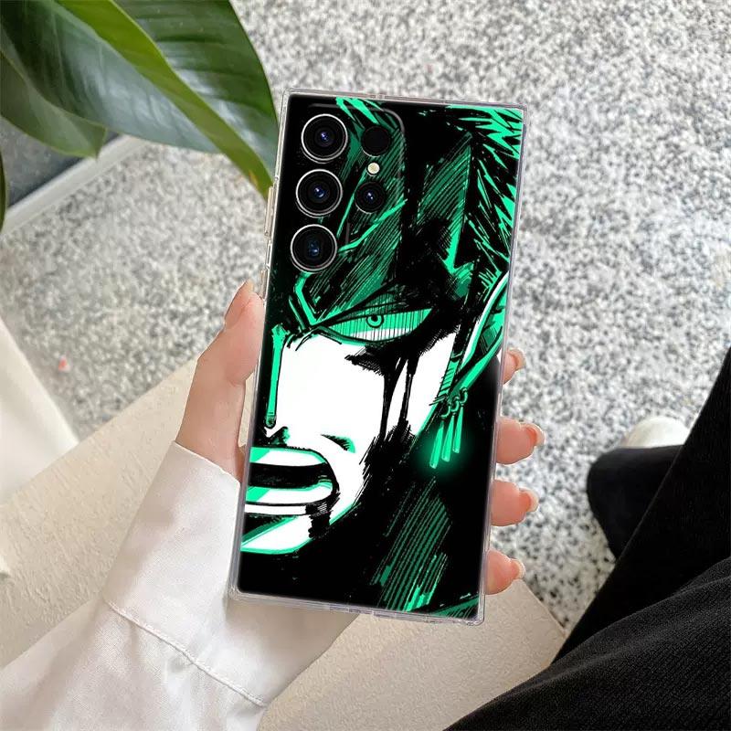 Cool One-Pieces Luffy Zoro Anime S26 Ultra Case For Samsung Galaxy S25 S26 S24 S23 Ultra S22 S20 Plus S21 FE A57 5G Phone Cover