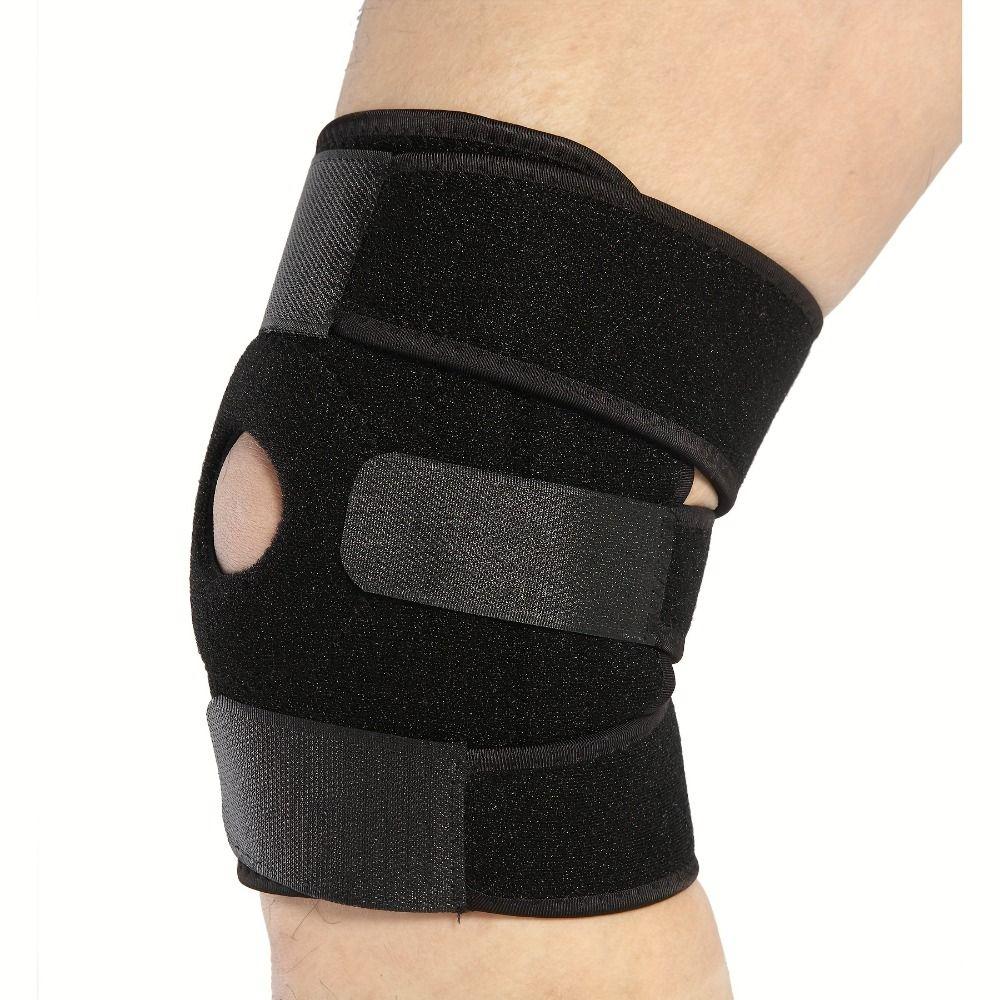 Black Knee Support Brace Neoprene Spring Knee Protector New Injury Prevention  Men Women