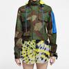 Nike X Off-White Co-Branded Printed Hoodie With Drawstring Men Outerwear Green-Camouflage CK5623-385