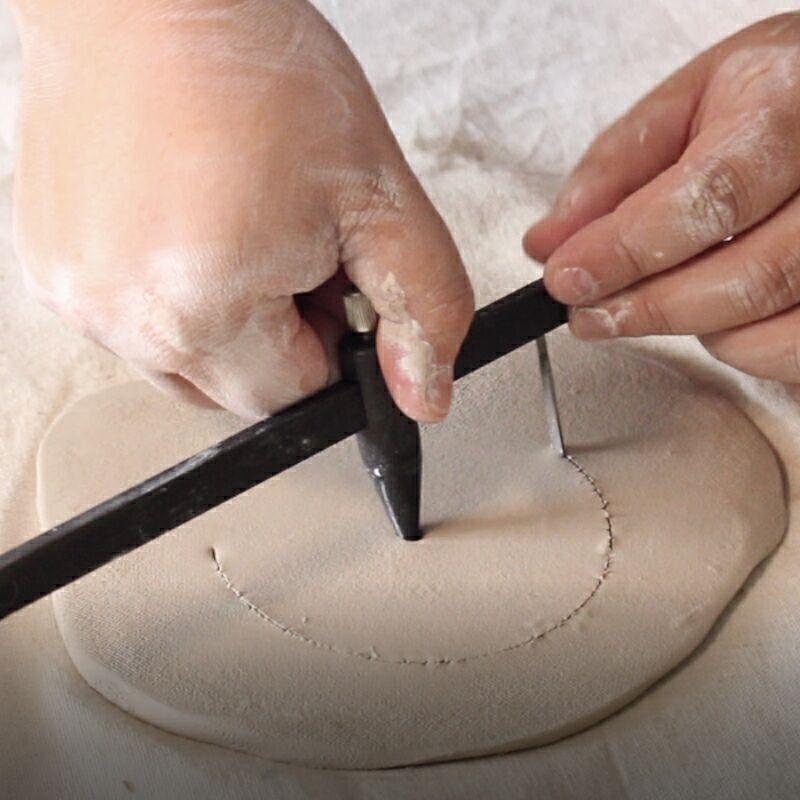 Ceramic Caliper Gauge Car Plastic Clay Bar Car Purple Clay Pot Opening Gauge Car Measuring Tool Compass Cutter Making Tool
