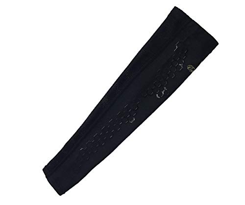 Phiten X Edge Sports Aqua Titanium Arm Support IV Mesh Brown S